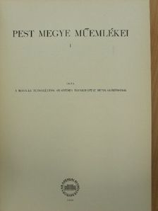 Aggházy Mária - Pest megye műemlékei I. [antikvár]