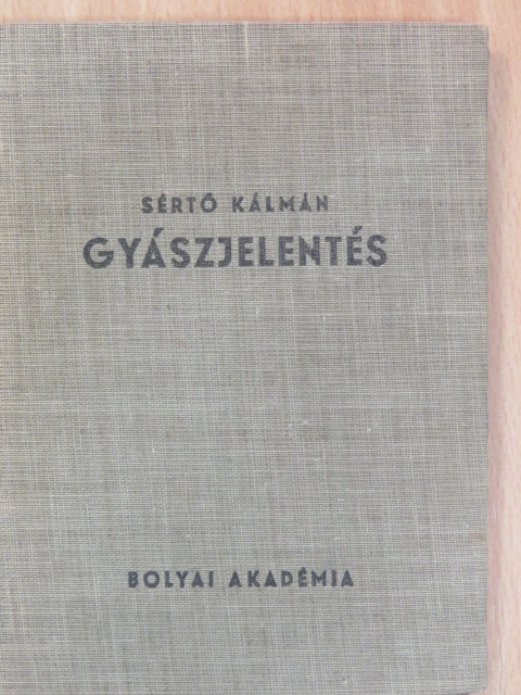 Sértő Kálmán - Gyászjelentés [antikvár]