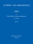 BEETHOVEN - TRIO FOR FLUTE (OBOE), CLARINET AND BASSOON IN C MAJOR OP.87 (J.P.NEWHILL)
