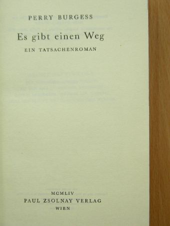 Perry Burgess - Es gibt einen Weg [antikvár]