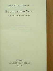Perry Burgess - Es gibt einen Weg [antikvár]