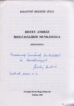 Bálintné Hegyesi Júlia - Bistey András írói-újságírói munkássága (dedikált) [antikvár]