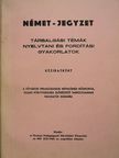 Timár József - Német-jegyzet [antikvár]