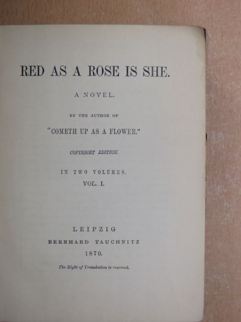 Rhoda Broughton - Red as a rose is she I-II. [antikvár]