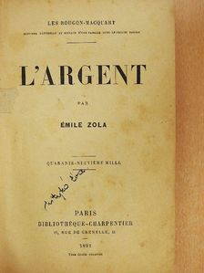 Émile Zola - L'Argent [antikvár]