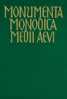 MONUMENTA MONODICA MEDII AEVI BAND V - ANTIKE VERSE IN MITTELALTERLICHER VERTONUNG