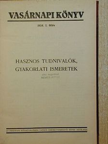 Vasárnapi Könyv 1934. I. [antikvár]