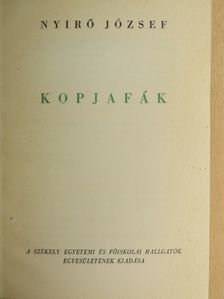 Nyirő József - Kopjafák [antikvár]