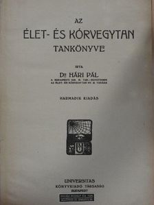 Dr. Hári Pál - Az élet- és kórvegytan tankönyve [antikvár]
