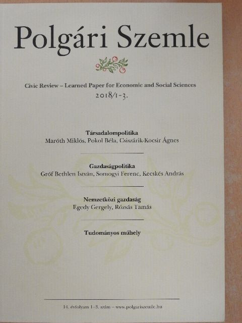 Csiszárik-Kocsir Ágnes - Polgári Szemle 2018/1-3. [antikvár]