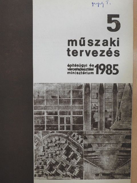 Finta József - Műszaki tervezés 1985. május [antikvár]