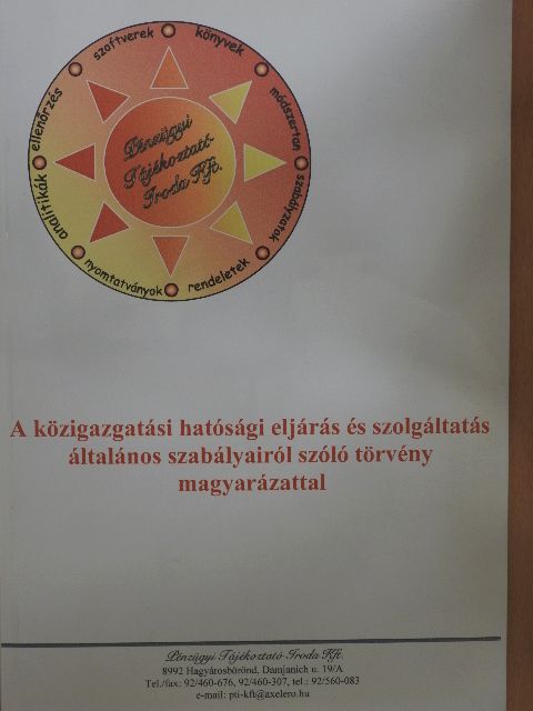A közigazgatási hatósági eljárás és szolgáltatás általános szabályairól szóló törvény magyarázattal [antikvár]