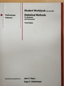Student Workbook for use with Statistical Methods For Business and Economics [antikvár]