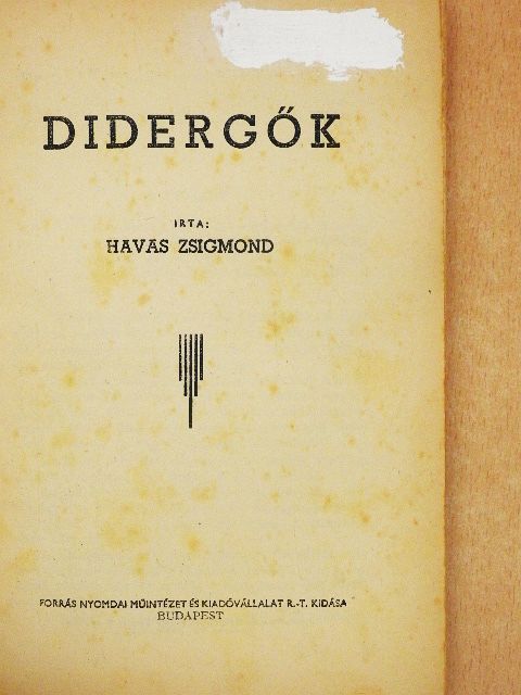 Havas Zsigmond - Didergők [antikvár]