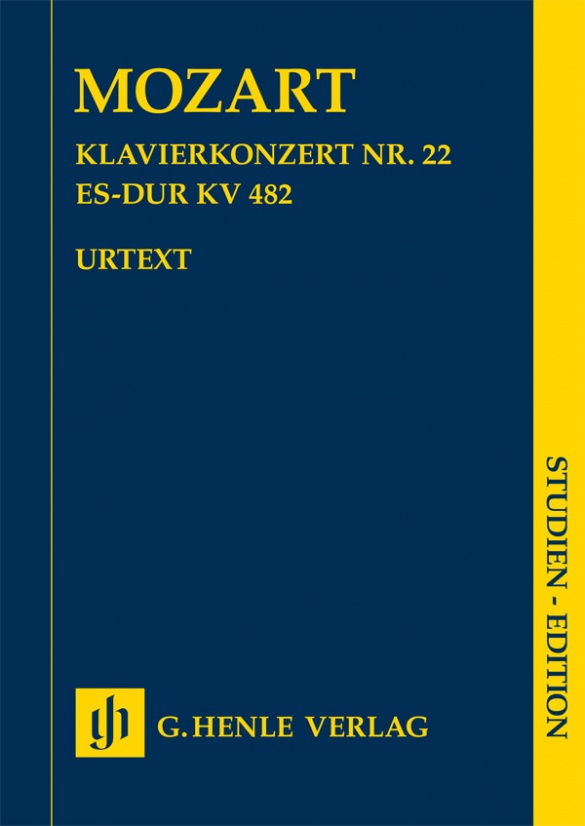 MOZART, W,A, - KLAVIERKONZERT NR.22 ES-DUR KV 482 STUDIEN EDITION