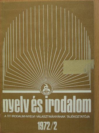 Kardos István - Nyelv és irodalom 1972/2. [antikvár]