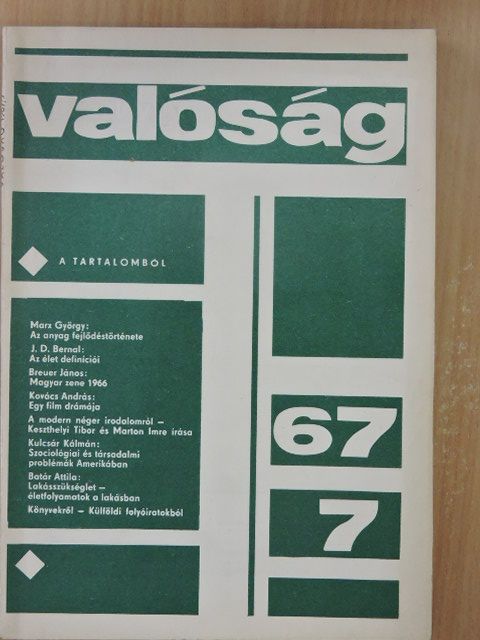 Breuer János - Valóság 1967. július [antikvár]