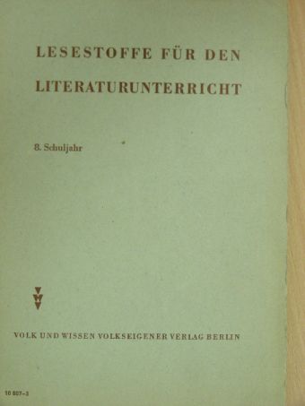 Gotthold Ephraim Lessing - Lesestoffe für den Literaturunterricht [antikvár]