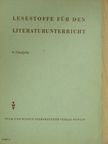 Gotthold Ephraim Lessing - Lesestoffe für den Literaturunterricht [antikvár]