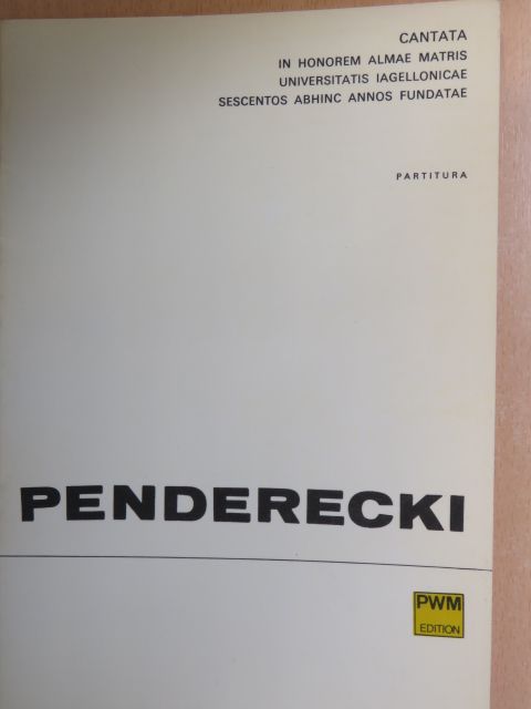 Krzysztof Penderecki - Cantata [antikvár]