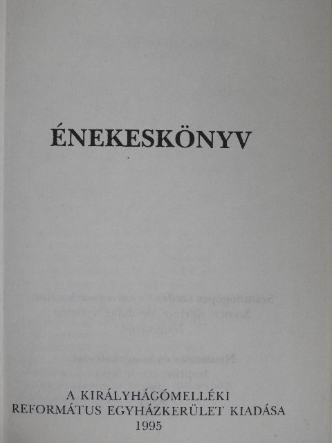 Énekeskönyv [antikvár]