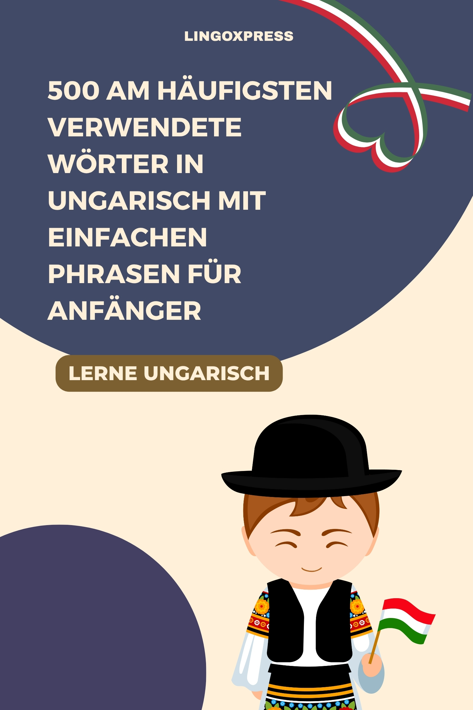 lingoXpress - 500 Am häufigsten verwendete Wörter in Ungarisch mit einfachen Phrasen für Anfänger [eKönyv: epub, mobi]