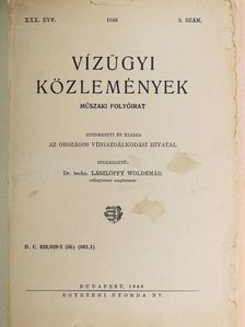 Arnoult J. - Vízügyi Közlemények 1948/3. [antikvár]