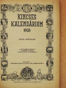 Ákosffyné Eötvös Irén - Kincses Kalendáriom 1935 [antikvár]