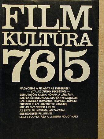 Lázár István - Filmkultúra 1976. szeptember-október [antikvár]