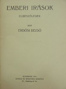 Erdősi Dezső - Emberi irások [antikvár]