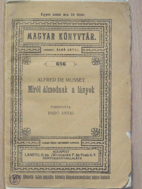 Alfred de Musset - Miről álmodnak a lányok [antikvár]