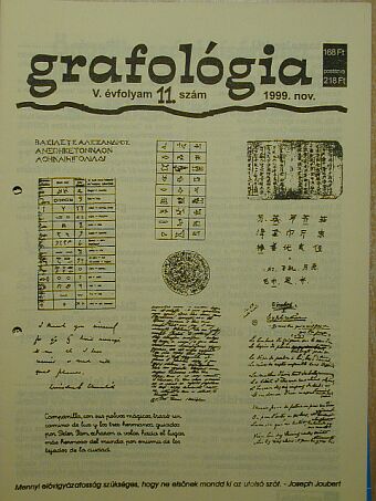 Kulisch Ágota - Grafológia 1999. november [antikvár]