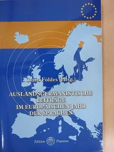 Eszter Propszt - Auslandsgermanistische Beiträge im Europäischen Jahr der Sprachen [antikvár]