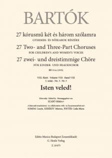 Bartók Béla - 27 KÓRUSMŰ KÉT ÉS HÁROM SZÓLAMRA - VIII. FÜZET 3.SZÁM - ISTEN VELED!