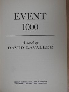 David Lavallee - Event 1000 [antikvár]