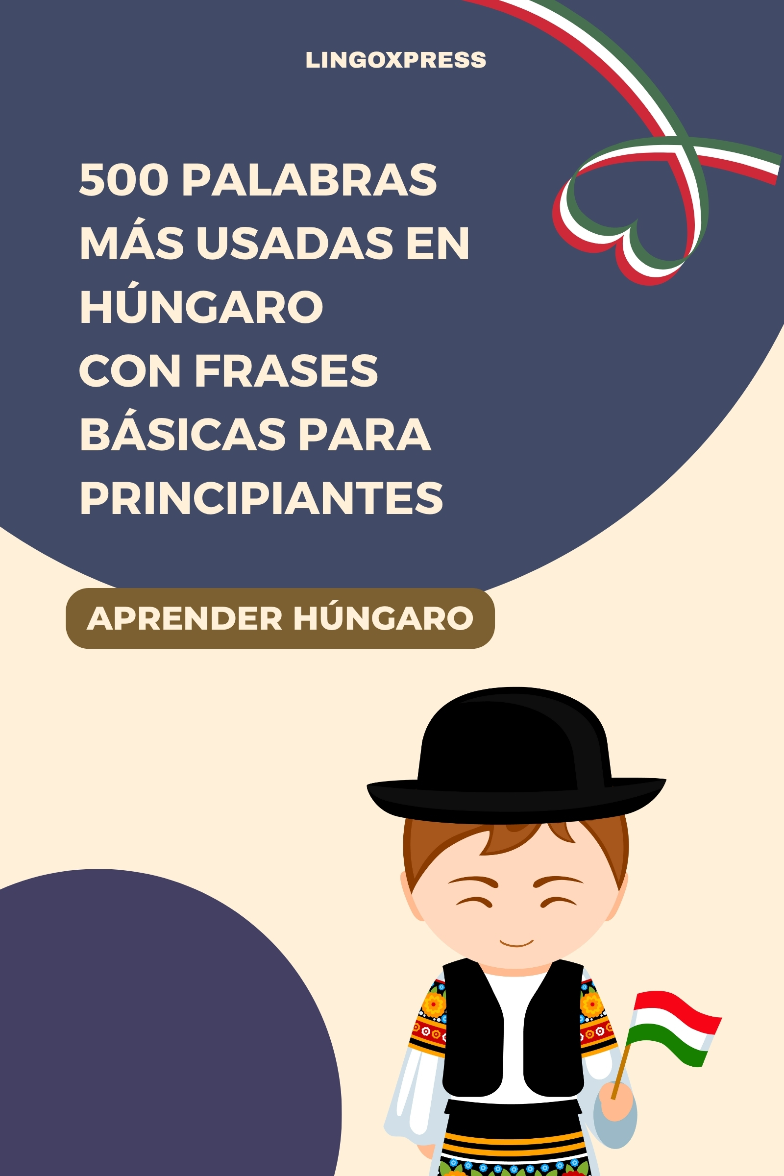 lingoXpress - 500 Palabras Más Usadas en Húngaro con Frases Básicas para Principiantes [eKönyv: epub, mobi]