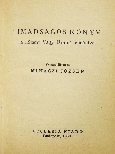 Imádságos könyv [antikvár]