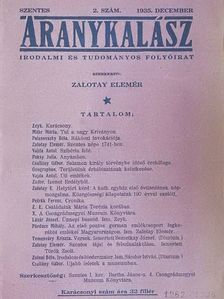 Lázár József - Aranykalász 1935. december 20. [antikvár]