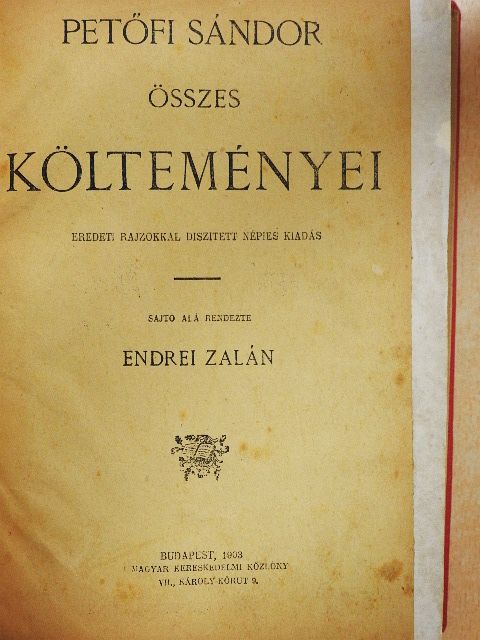 Petőfi Sándor - Petőfi Sándor összes költeményei [antikvár]