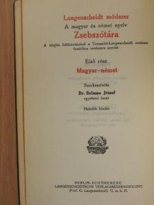 Langenscheidt módszer a magyar és német nyelv zsebszótára I. (tröredék) [antikvár]