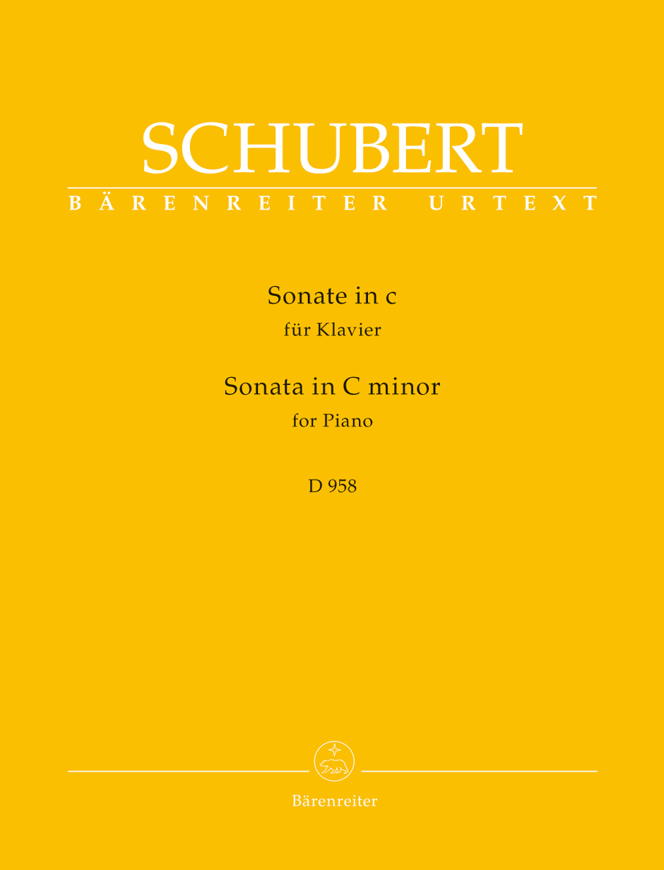 SCHUBERT - SONATE IN c FÜR KLAVIER D 958