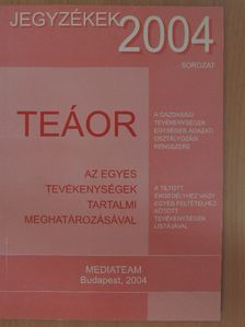 TEÁOR [antikvár]