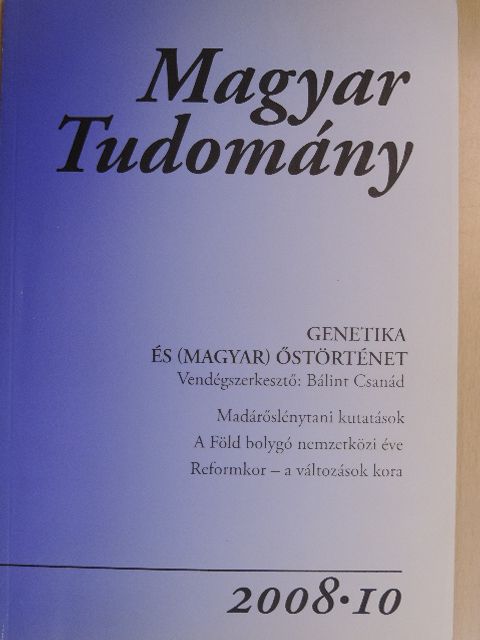 Blazsó Péter - Magyar Tudomány 2008/10. [antikvár]