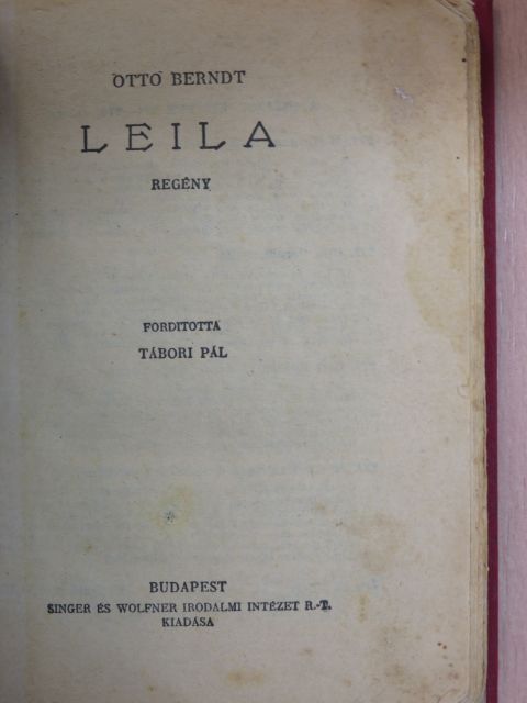 Otto Berndt - Leila [antikvár]