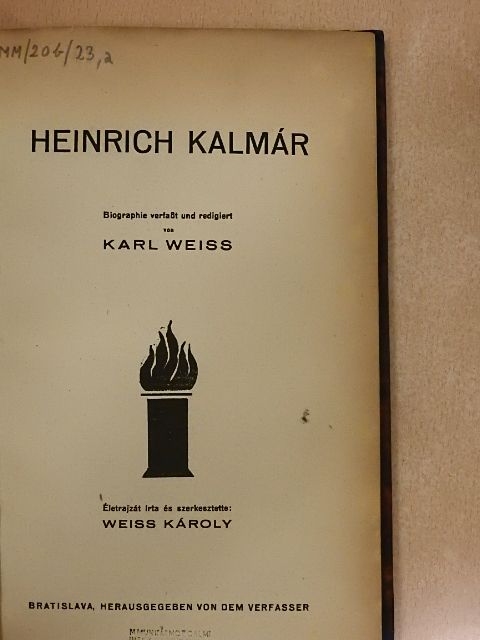 Böhm Vilmos - Heinrich Kalmár [antikvár]
