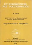 Dr. Varró József - KGST 1968/1975. évi Általános Szállítási Feltételek egységes szerkezetben [antikvár]