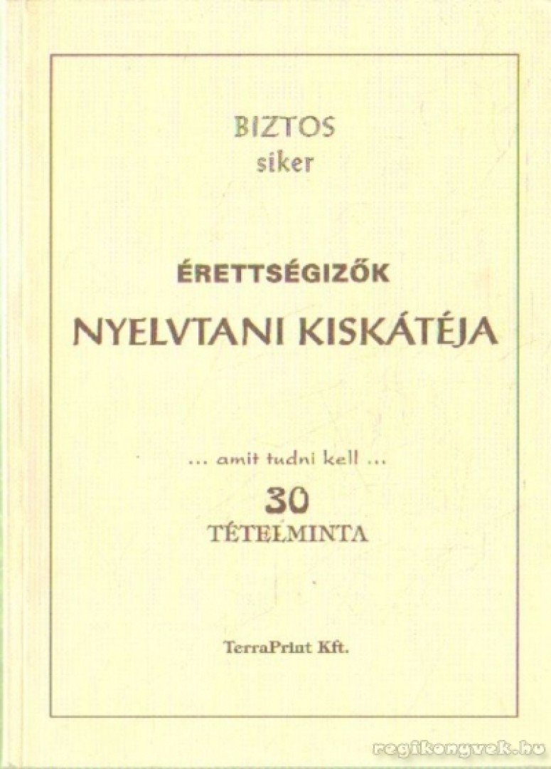 Németh Pál - Érettségizők nyelvtani kisjátéka [antikvár]