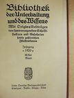 Matthias Blanz - Bibliothek der Unterhaltung und des Wissens 1920/1. (gótbetűs) [antikvár]