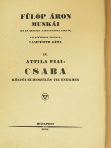 Fülöp Áron - Attila fiai III. [antikvár]