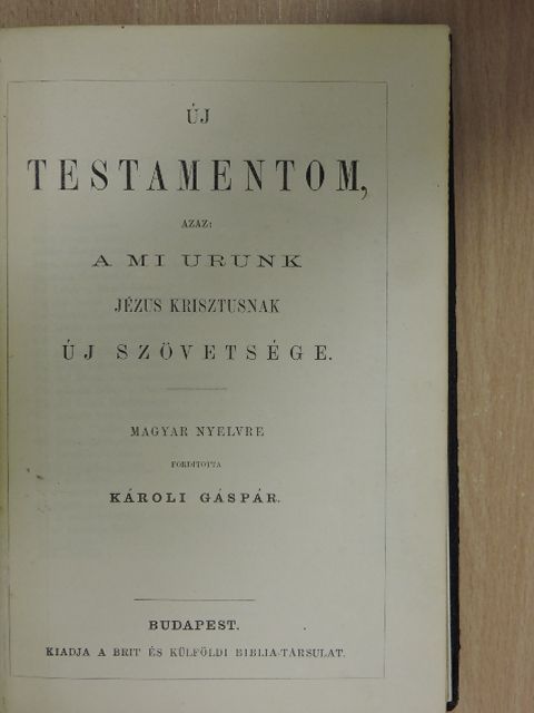 Új Testamentom/A zsoltárok könyve [antikvár]